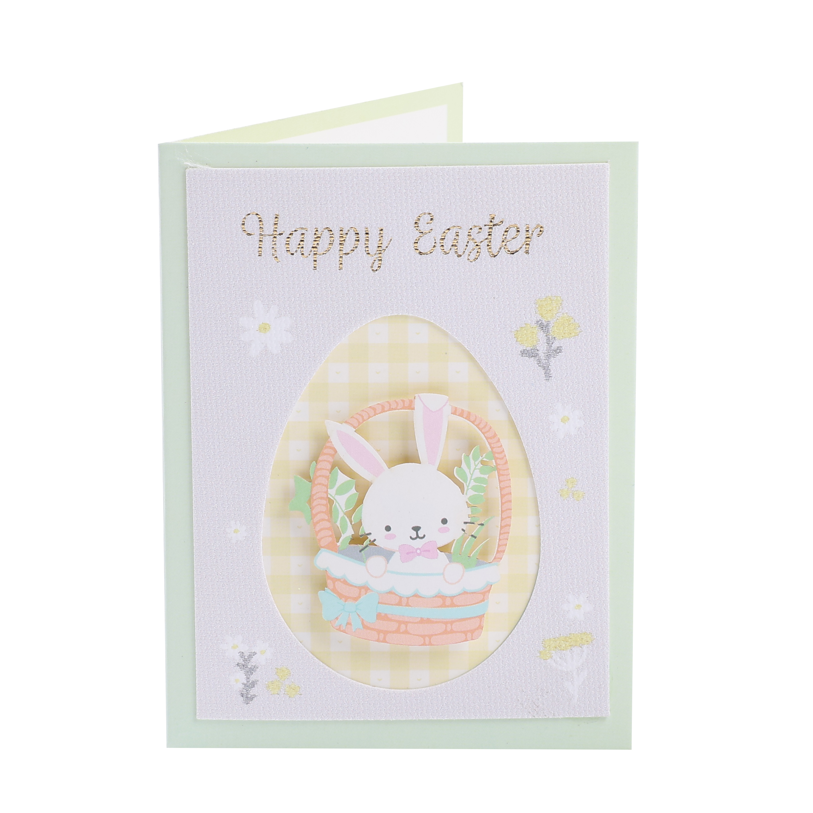 Easter Bunny Hourglass Greeting Card EASD0005